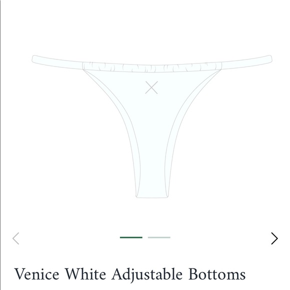 New! BoutineLA Venice White Adjustable Bottoms - Picture 5 of 6
